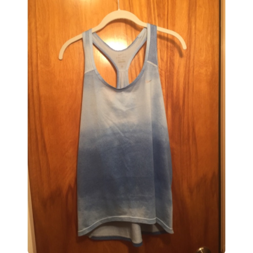 NIKE Dri-Fit workout tank, ombré light blue size L